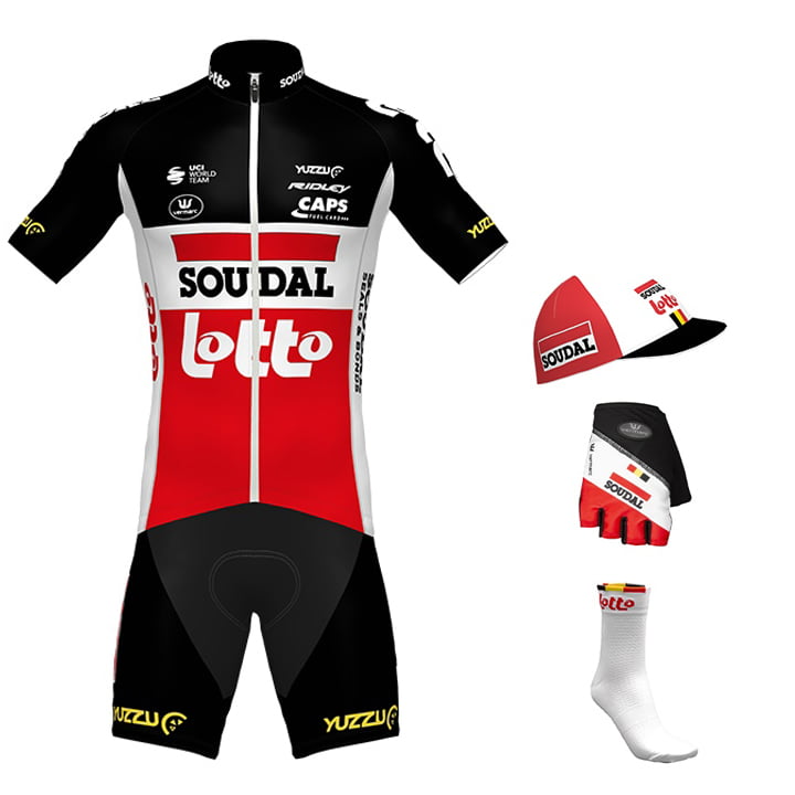SOUDAL LOTTO Aero 2021 Maxi-Set (5 stukken), voor heren, Fietskleding