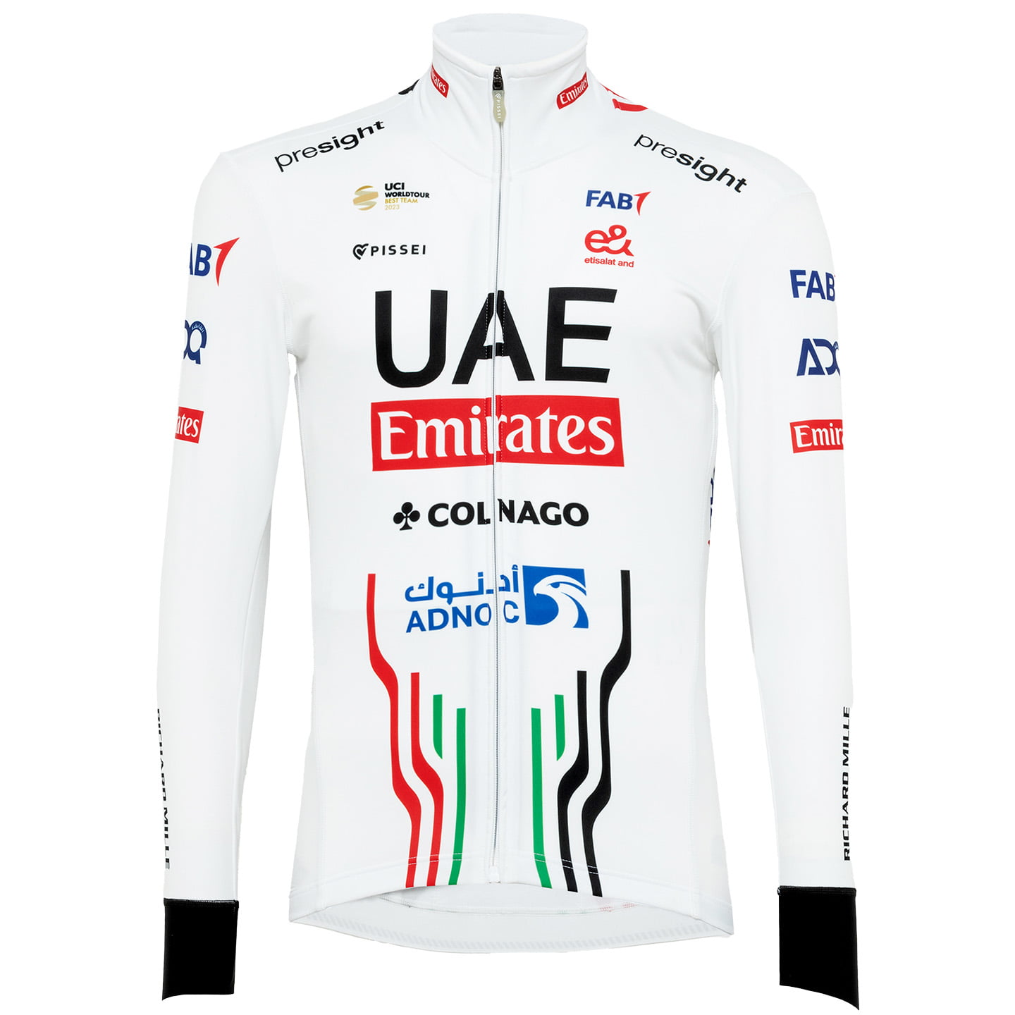 UAE TEAM EMIRATES Winterjack 2024 Thermojack, voor heren, Maat L, Wielerjack,