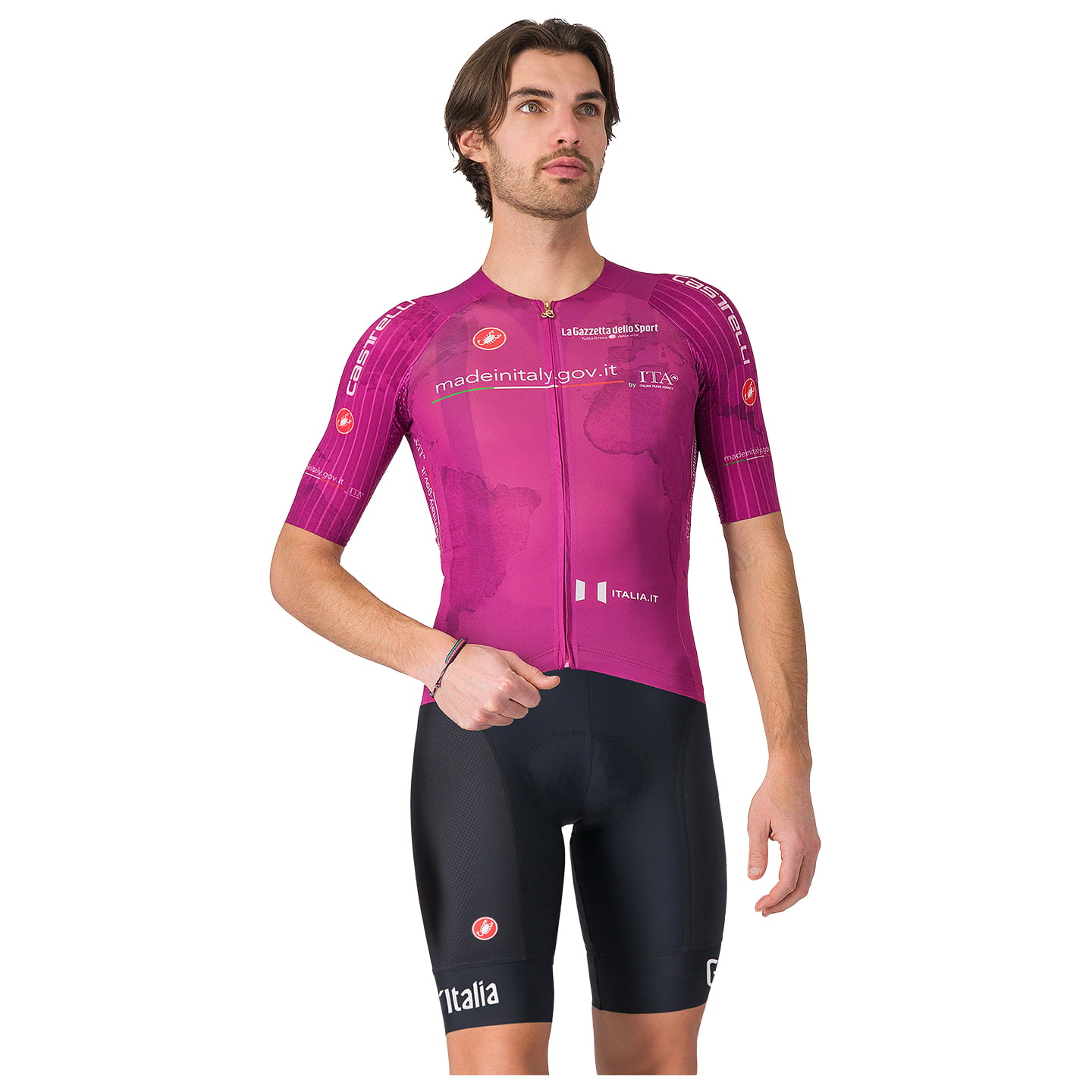 GIRO D'ITALIA Maglia Ciclamino Race 2025 Set (fietsshirt + fietsbroek) set (2