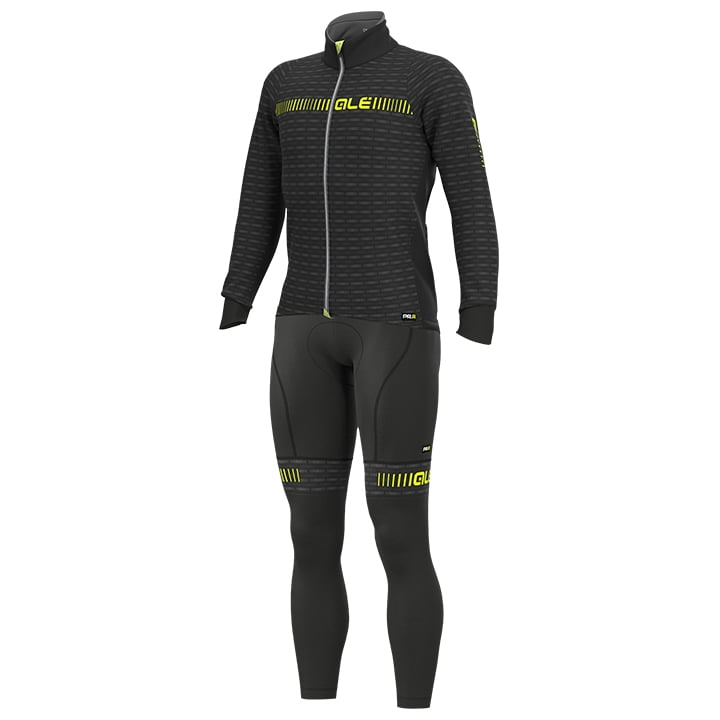 ALÉ Green Road Set (winter fietsjack + lange koersbroek) set (2 artikelen), voor