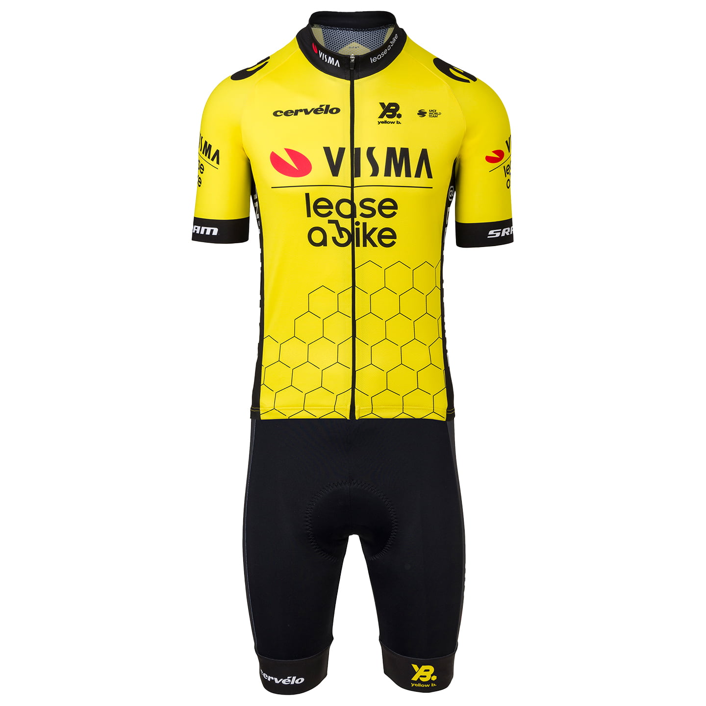 TEAM VISMA LEASE A BIKE 2025 Set (fietsshirt + fietsbroek) set (2 artikelen),
