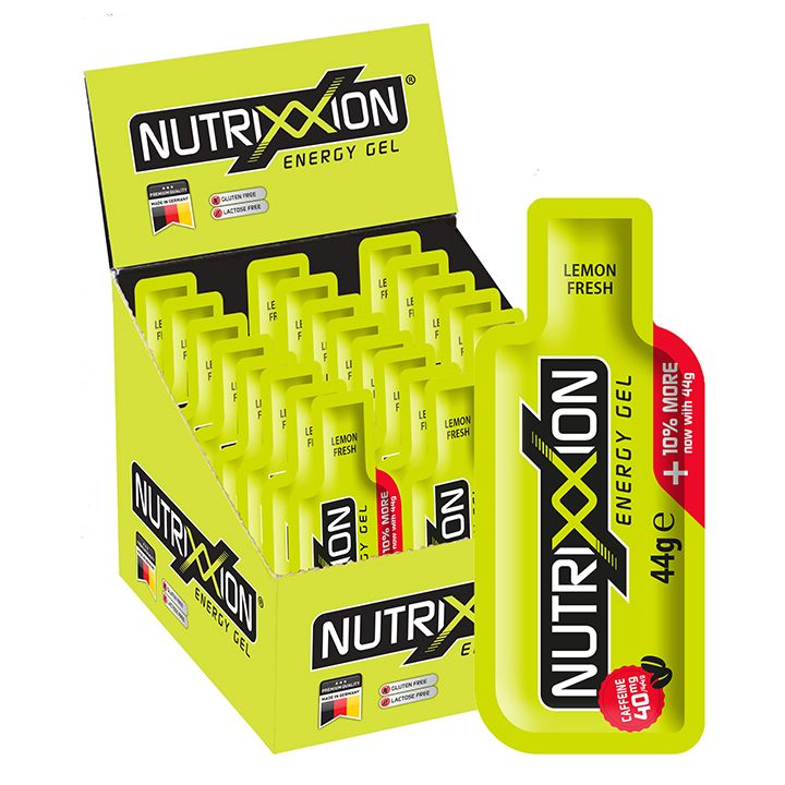 NUTRIXXION Lemon Fresh/caffeine. 24 pieces/box Energy Gel, Sports food