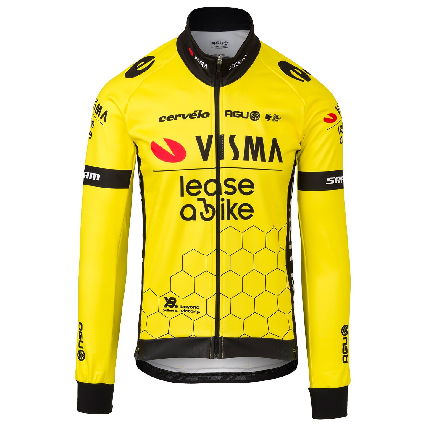 TEAM VISMA-LEASE A BIKE Winterjack 2024 Thermojack, voor heren, Maat 3XL,