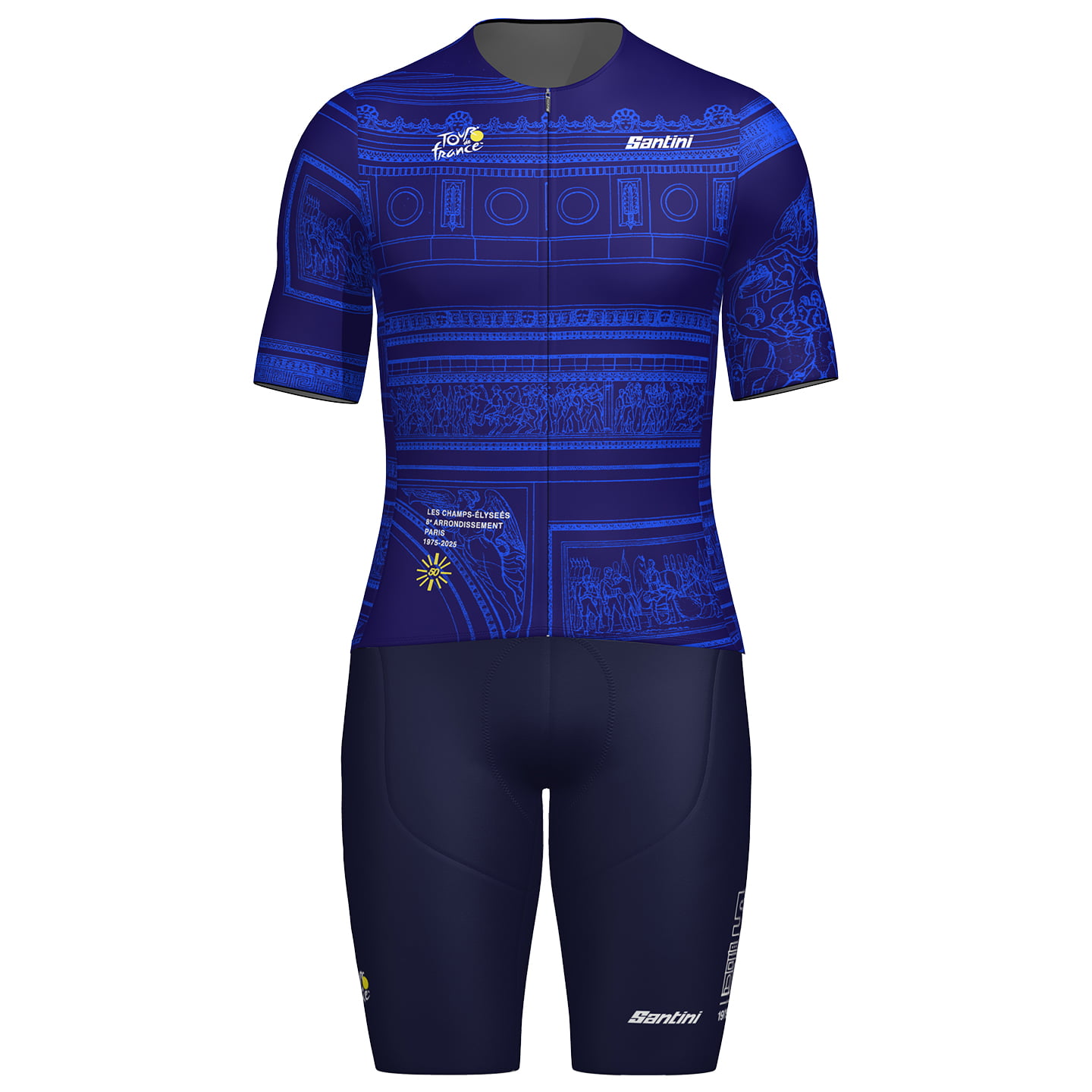 TOUR DE FRANCE Arc de Triomphe 2025 Set (fietsshirt + fietsbroek) set (2