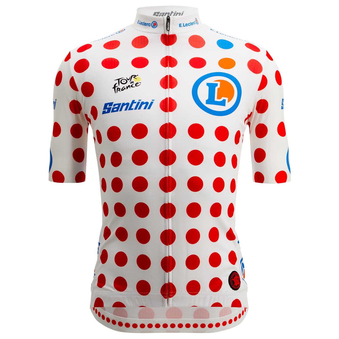 TOUR DE FRANCE Shirt met korte mouwen bolletjestrui 2025 fietsshirt met korte