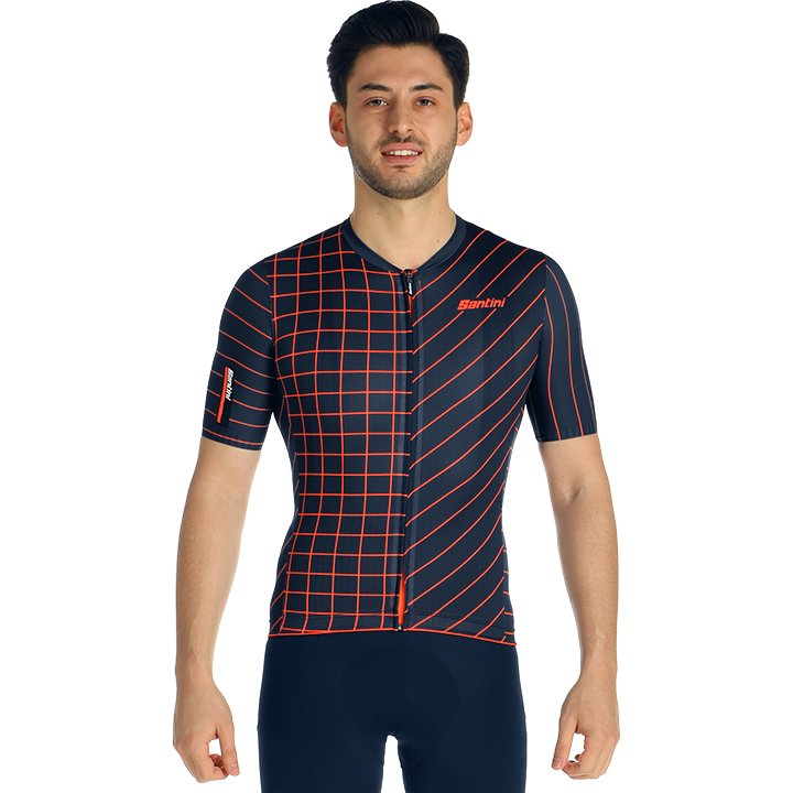 SANTINI Eco Sleek Dinamo Short Sleeve Jersey Short Sleeve Jersey, for men, size M, Cycling jersey, Cycling clothing