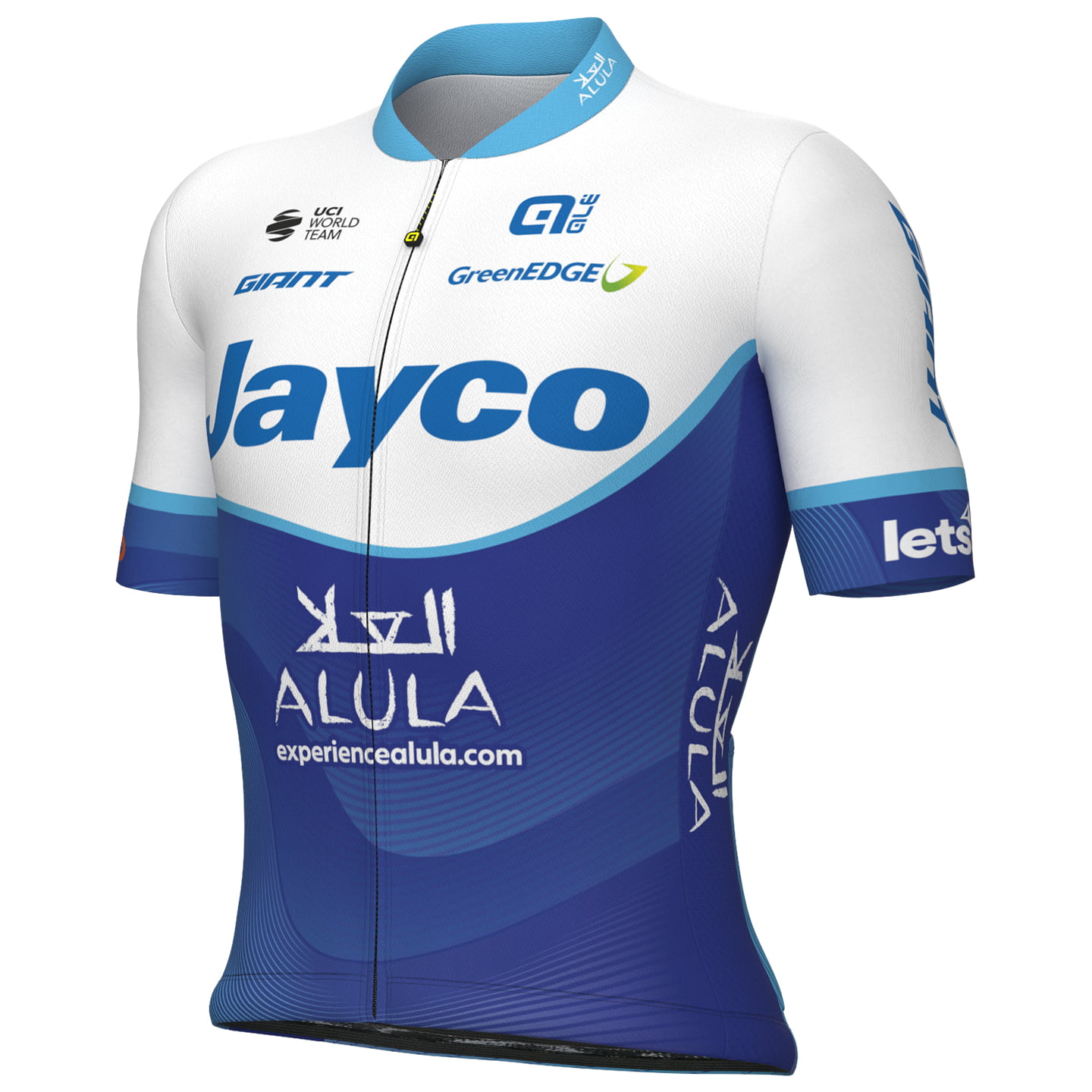 TEAM JAYCO-ALULA 2023 Short Sleeve Jersey, for men, size M, Cycle jersey, Cycling clothing