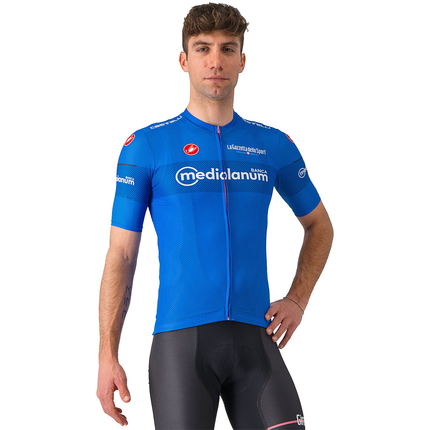 GIRO D'ITALIA Shirt met korte mouwen Maglia Azzurra 2024 fietsshirt met korte