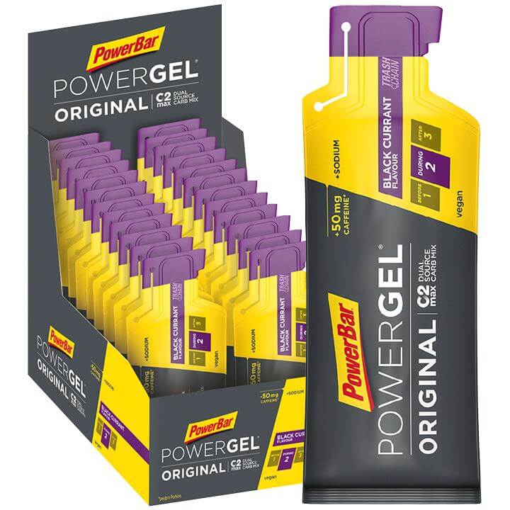 POWERBAR Powergel Original Black Currant 24 stuks/doos, Sportgel, Prestatievoedi