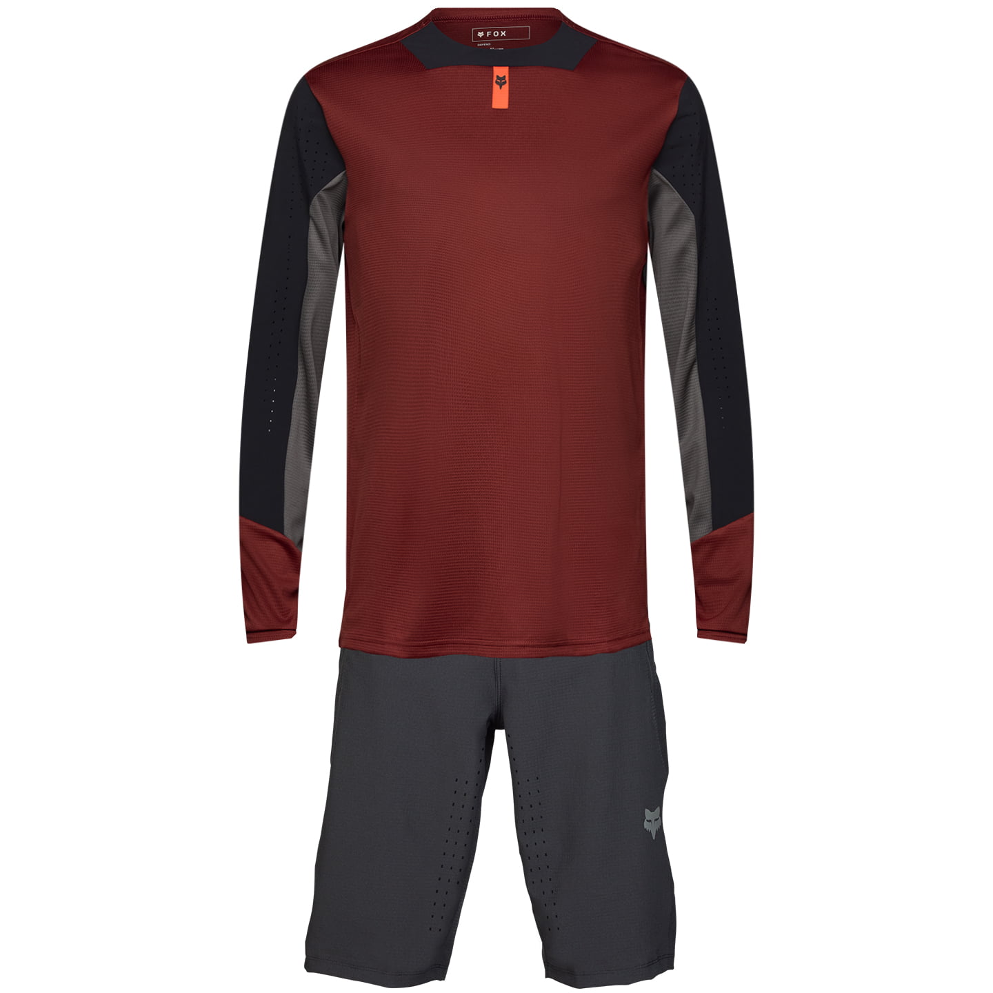 FOX Defend Set (fietsshirt + fietsbroek) set (2 artikelen), voor heren