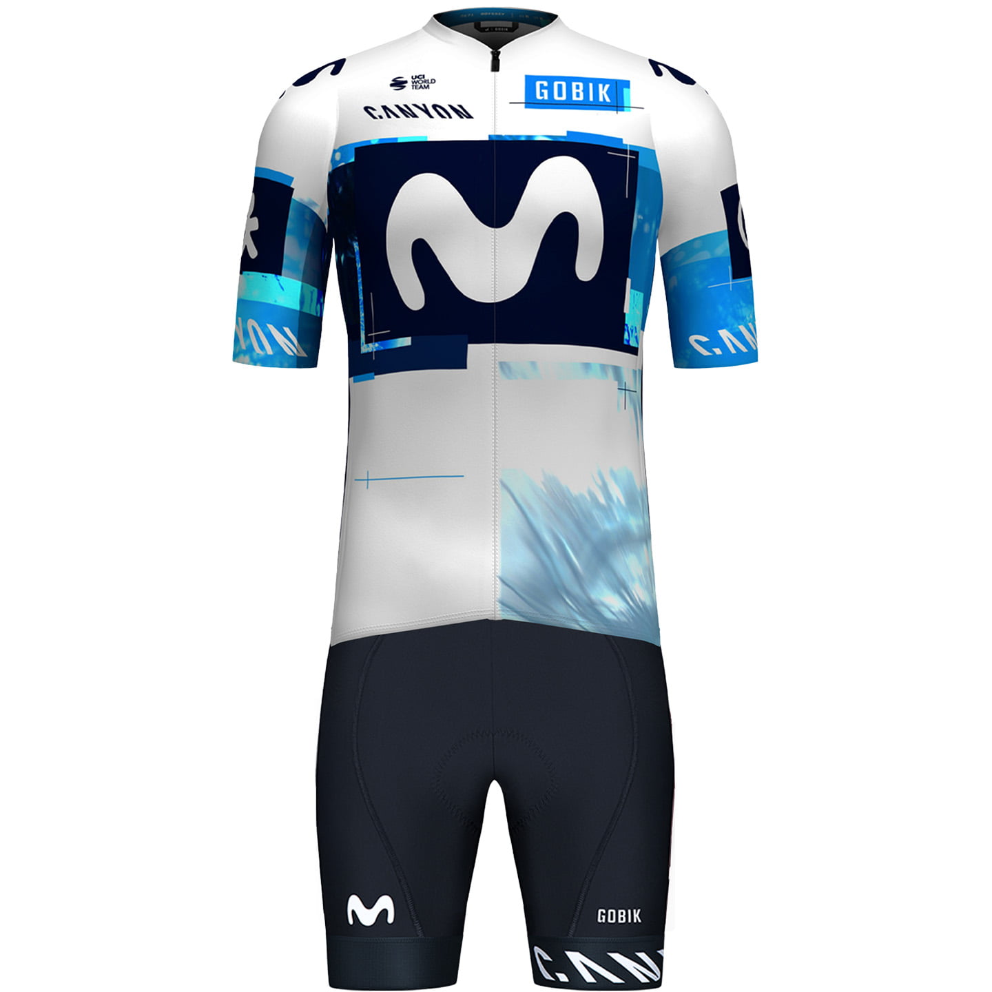MOVISTAR TEAM 2025 Set (fietsshirt + fietsbroek) set (2 artikelen), voor heren,