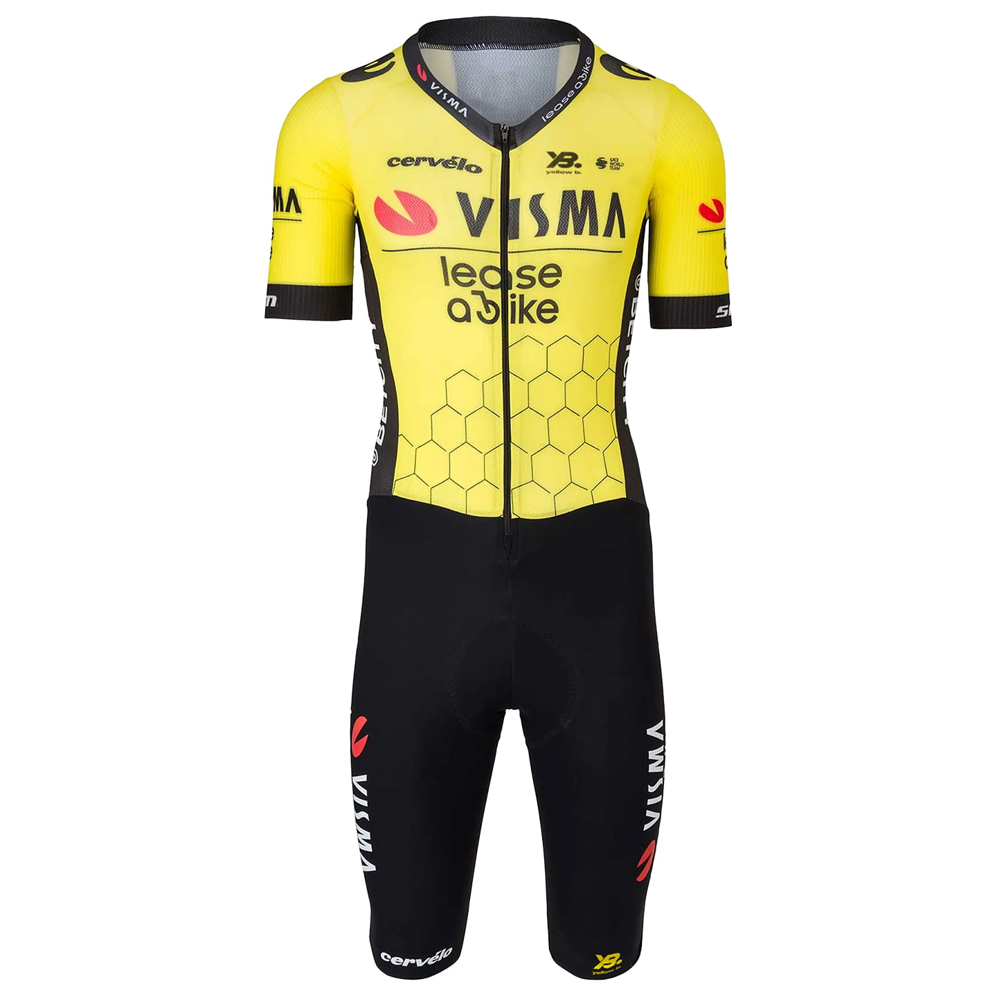 TEAM VISMA LEASE A BIKE 2025 racebody, voor heren, Maat 2XL, Fietsbody,
