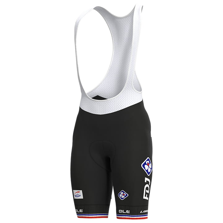GROUPAMA FDJ French Champion 2021 Bib Shorts, for men, size 2XL, Cycle trousers, Cycle gear