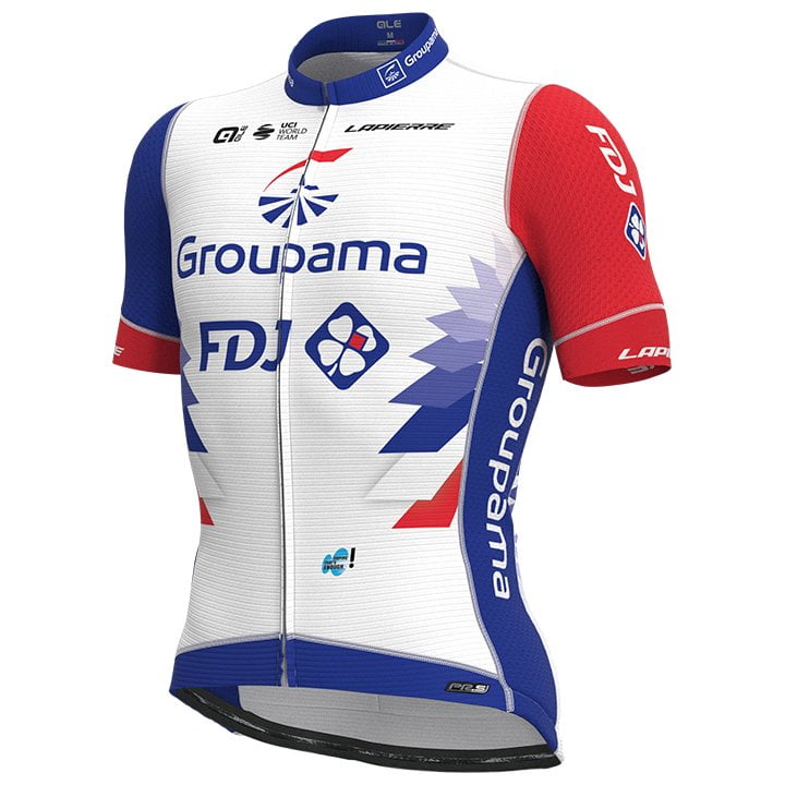 GROUPAMA-FDJ PR-S 2022 Short Sleeve Jersey, for men, size 2XL, Cycle shirt, Bike gear