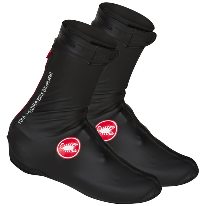 CASTELLI Pioggia 3 Road Rain Shoe Covers, black Rain Booties, Unisex (women / men), size 2XL, Cycling clothing