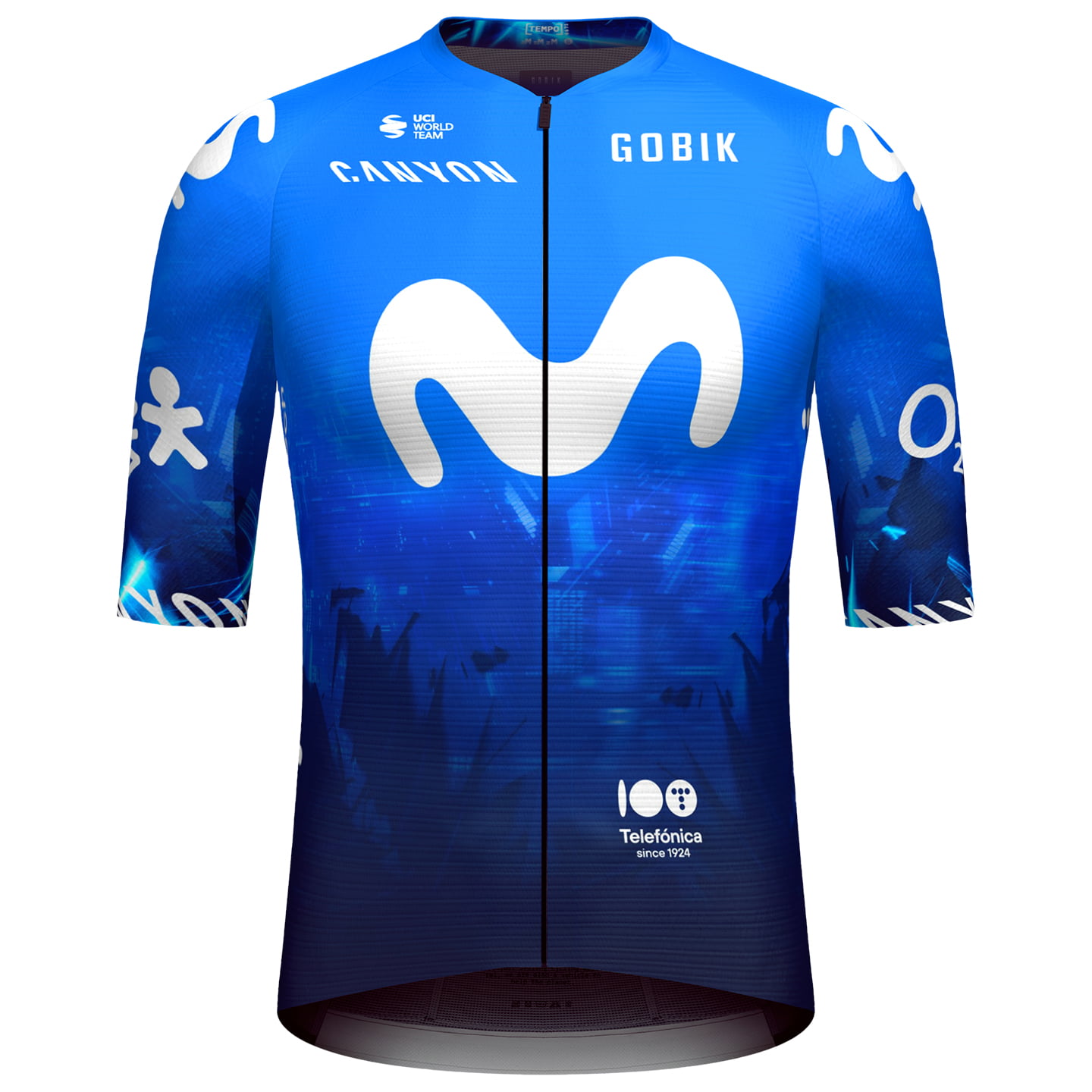 MOVISTAR TEAM Race 2024 Short Sleeve Jersey, for men, size M, Cycle jersey, Cycling clothing