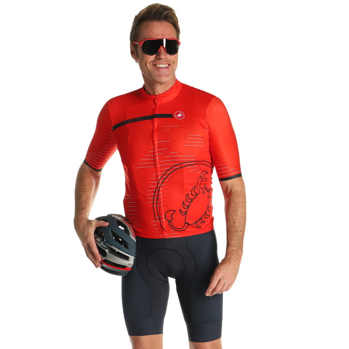 CASTELLI Scorpione Set (fietsshirt + fietsbroek) set (2 artikelen), voor heren