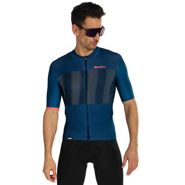 SANTINI Tono Flusso Short Sleeve Jersey Short Sleeve Jersey, for men, size XL, Cycling jersey, Cycle clothing