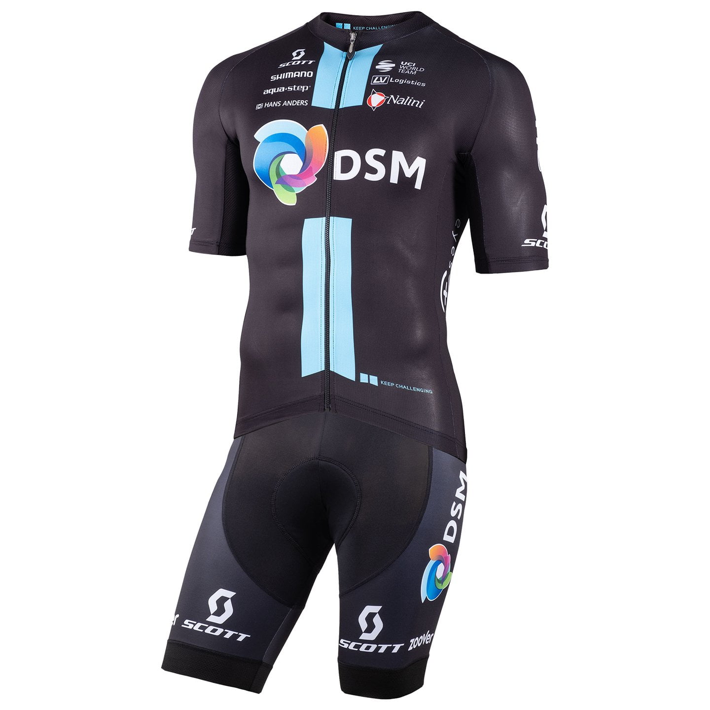 TEAM DSM 2023 Set (cycling jersey + cycling shorts) Set (2 pieces), for men, Cycling clothing