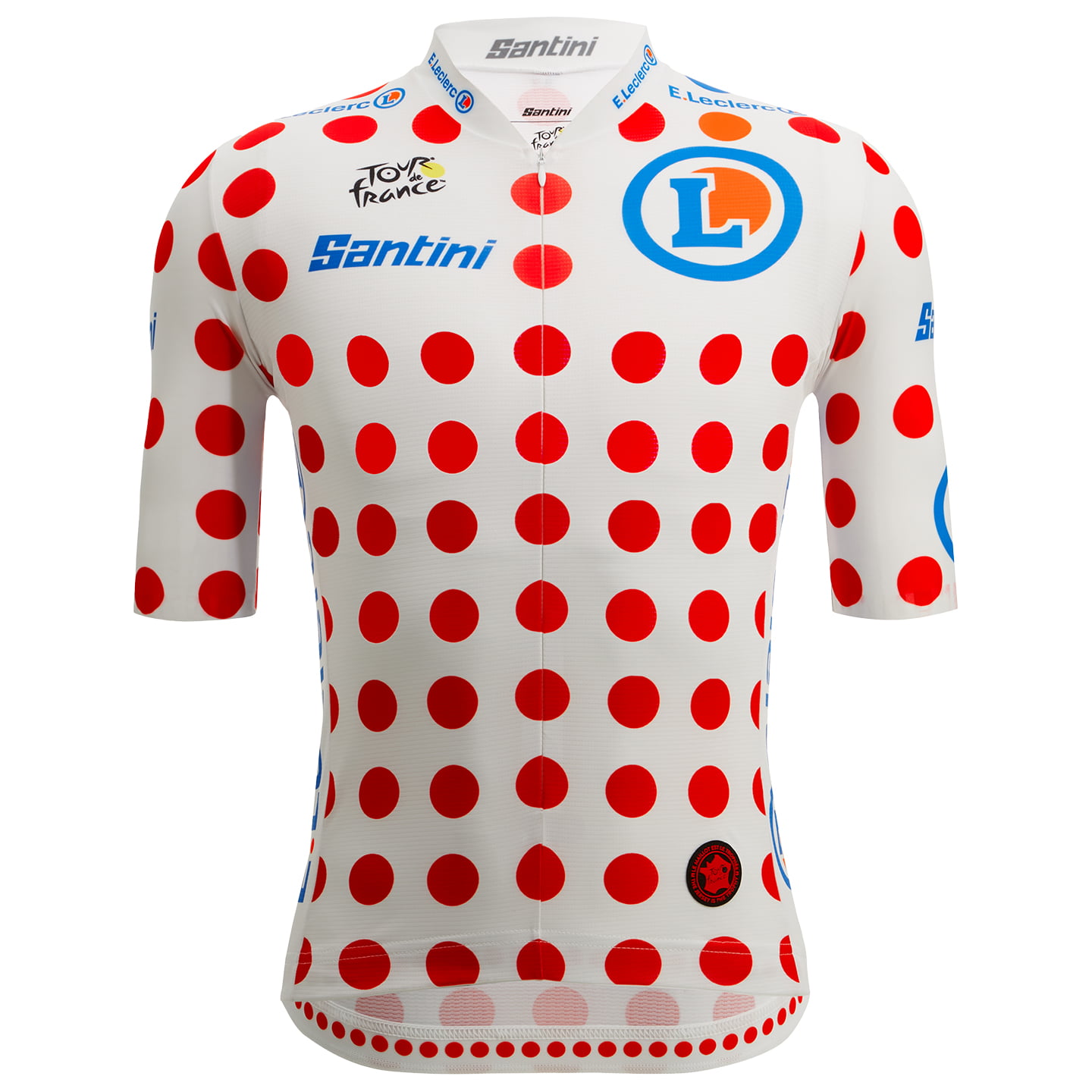 TOUR DE FRANCE Shirt met korte mouwen Race bolletjestrui 2025 fietsshirt met