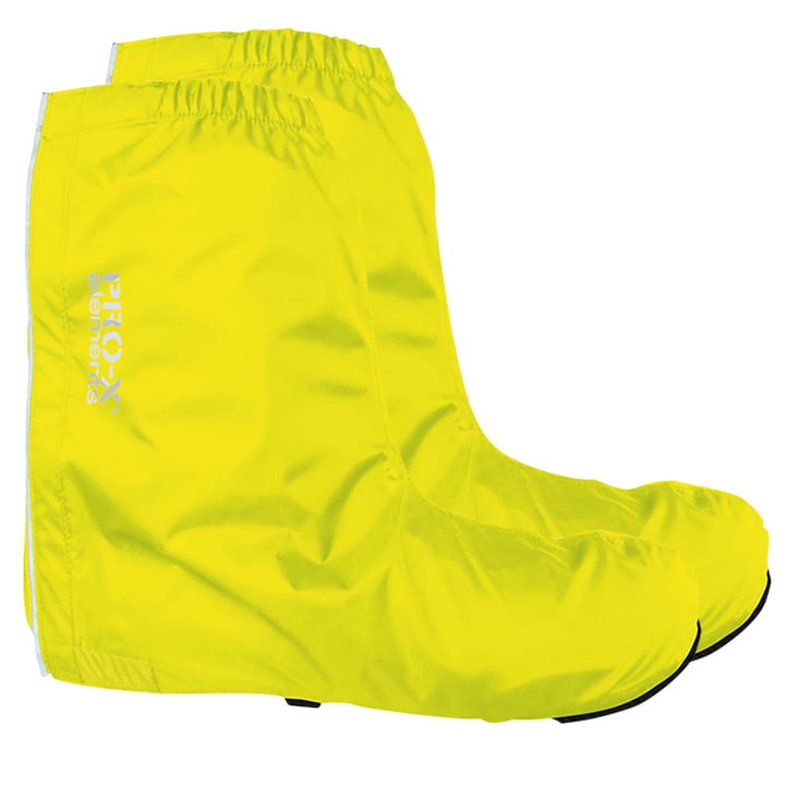PRO-X Montebelluna Rain Shoe Covers neon yellow Rain Booties, Unisex (women / men), size L, Cycling clothing