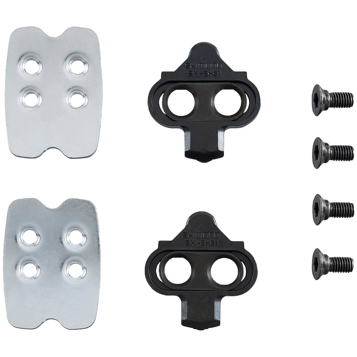 SHIMANO SPD Pedal Plates MTB SM-SH51 with Counter Plates Pedal Cleats for MTB, Bike pedal, Bike accessories