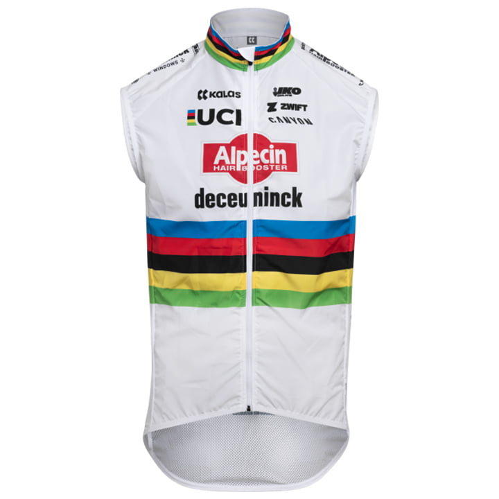 ALPECIN DECEUNINCK Wereld Kampioen 2024 windvest, voor heren, Maat 2XL,