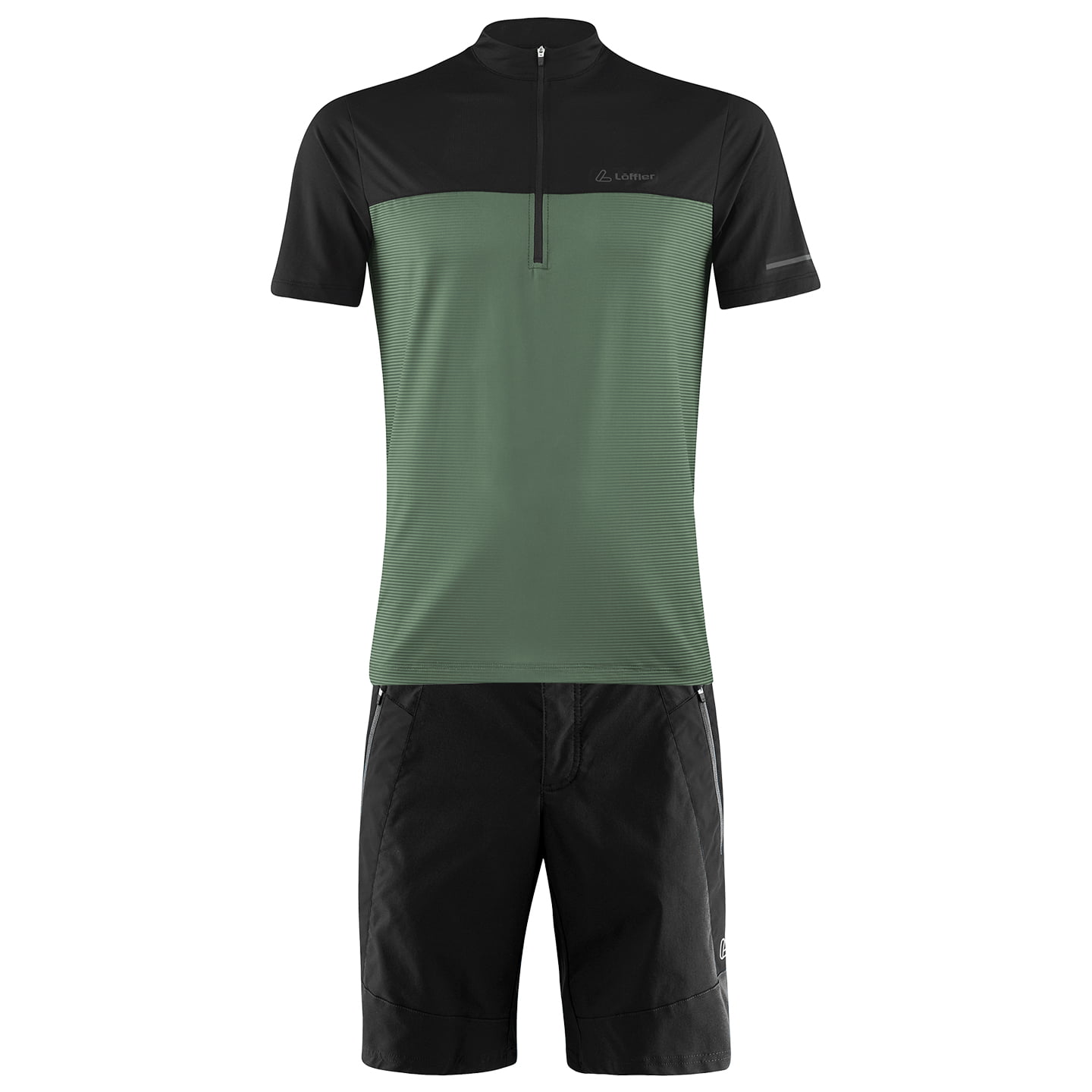 LÖFFLER Glow Set (fietsshirt + fietsbroek) set (2 artikelen), voor heren