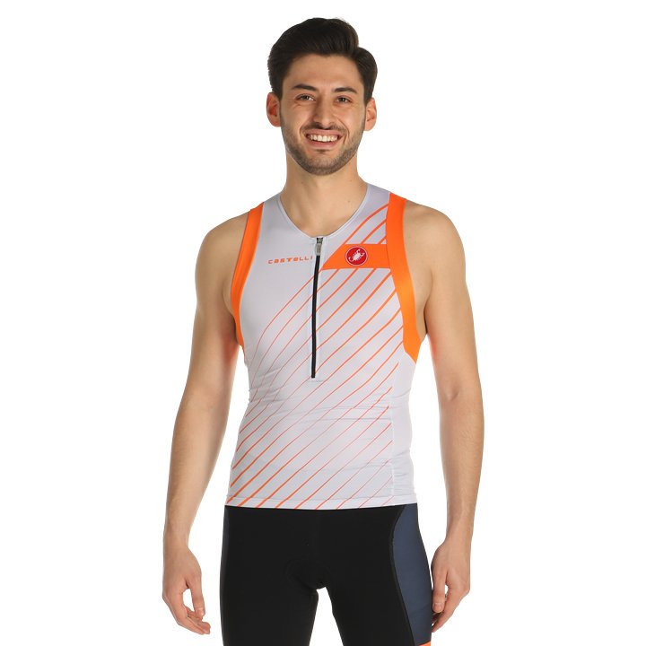 CASTELLI Free Tri Top, for men, size M, Triathlon singlet, Triathlon clothes