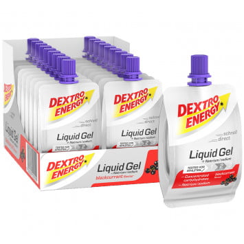 Liquid Gel Black Currant + Natrium 18 st./doos DEXTRO ENERGY Liquid Gel Black Currant + Natrium 18 st./doos