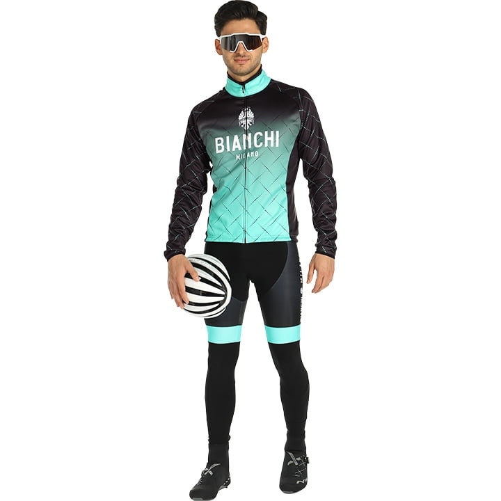 BIANCHI MILANO Traona Set (winter fietsjack + lange koersbroek) set (2 artikelen
