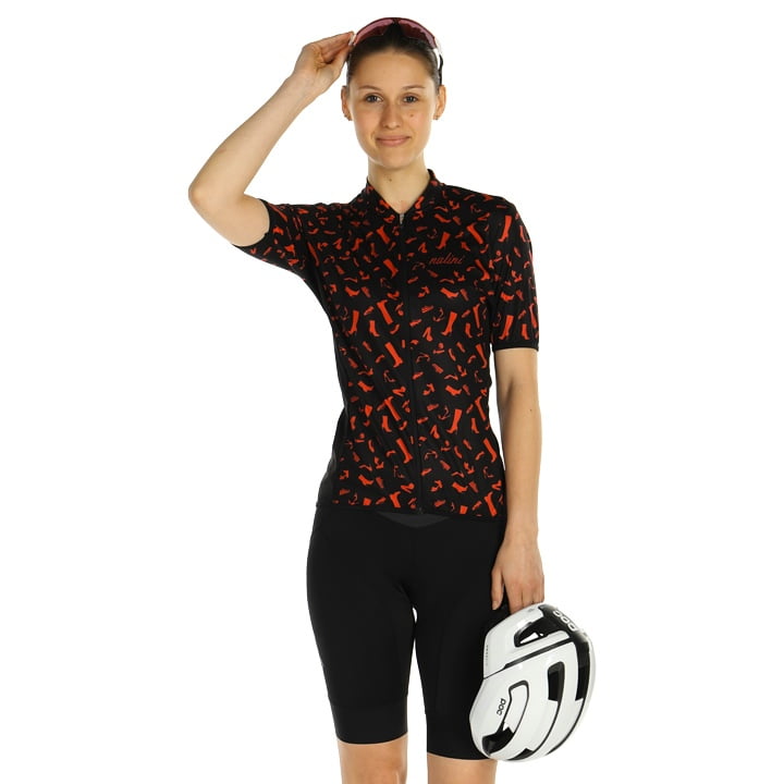 NALINI Red Shoes Women’s Set (cycling jersey + cycling shorts) Women’s Set (2 pieces), Cycling clothing