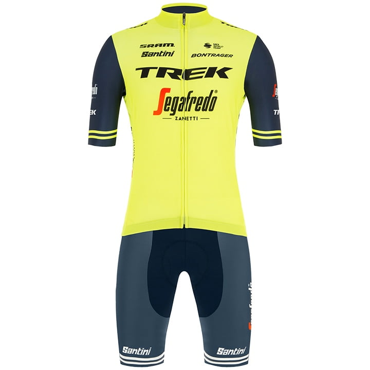 TREK-SEGAFREDO Training 2021 Set (fietsshirt + fietsbroek), voor heren, Fietskle