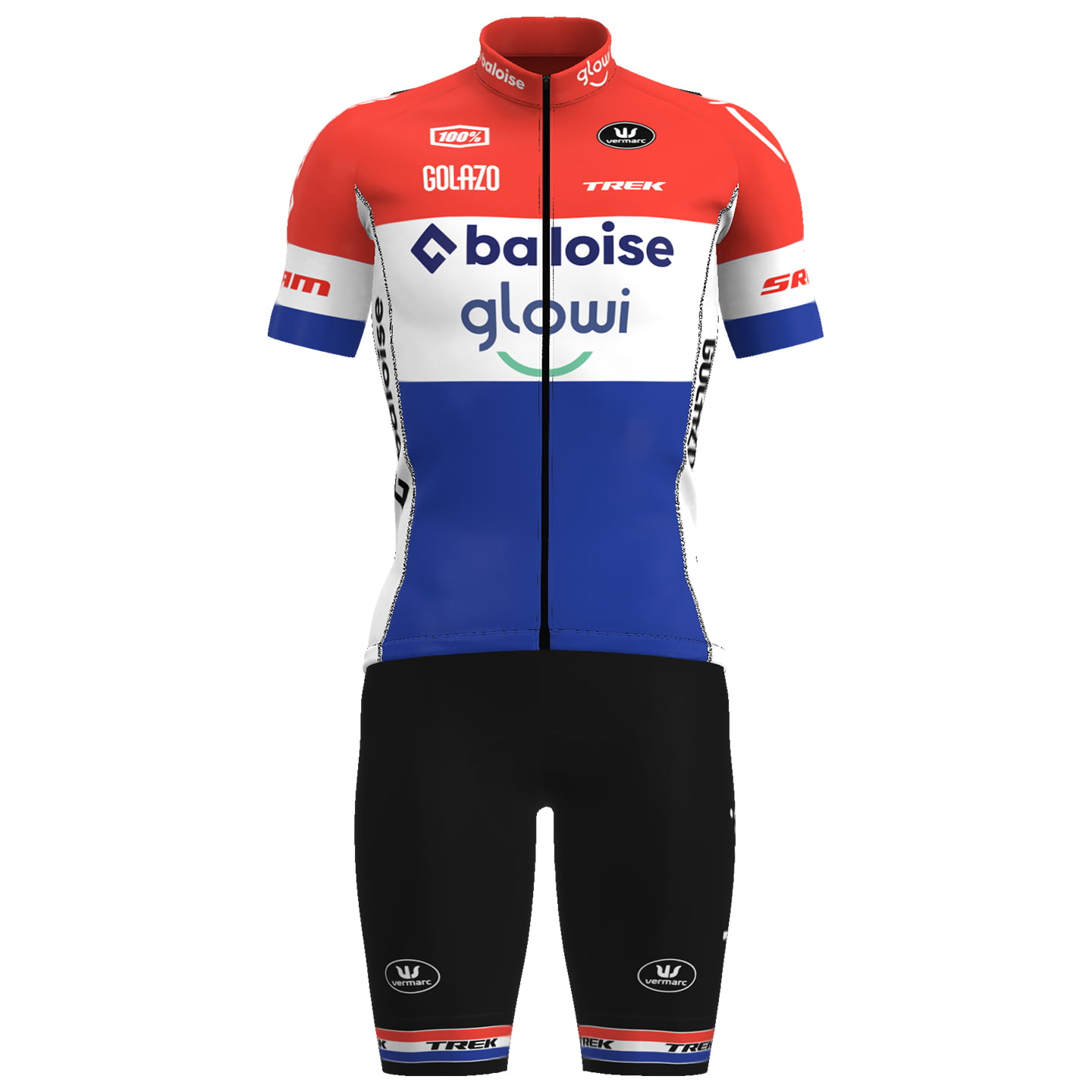 BALOISE GLOWI LIONS niederl. Meister 2025 Set (fietsshirt + fietsbroek) set (2