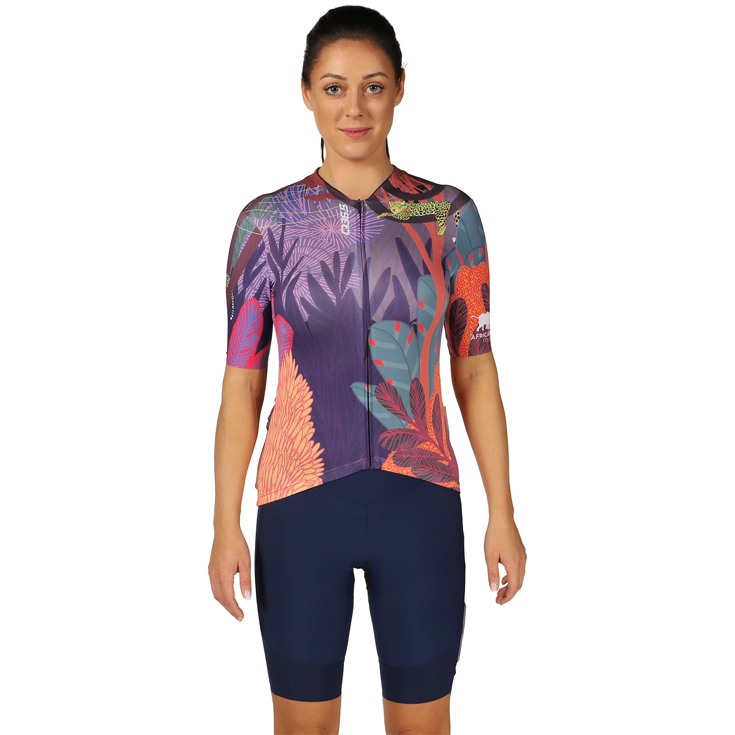 Q36.5 African Wildlife Foundation Dames set (fietsshirt + fietsbroek) dames set