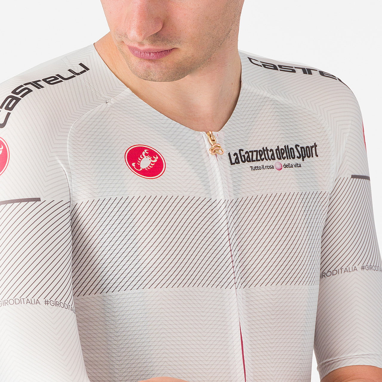Maillot mangas cortas Race GIRO D'ITALIA Maglia Bianca 2024