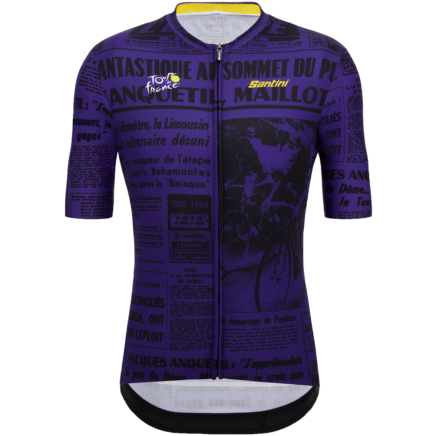 TOUR DE FRANCE Puy de Dome 2023 Short Sleeve Jersey, for men, size S, Cycling jersey, Cycling clothing