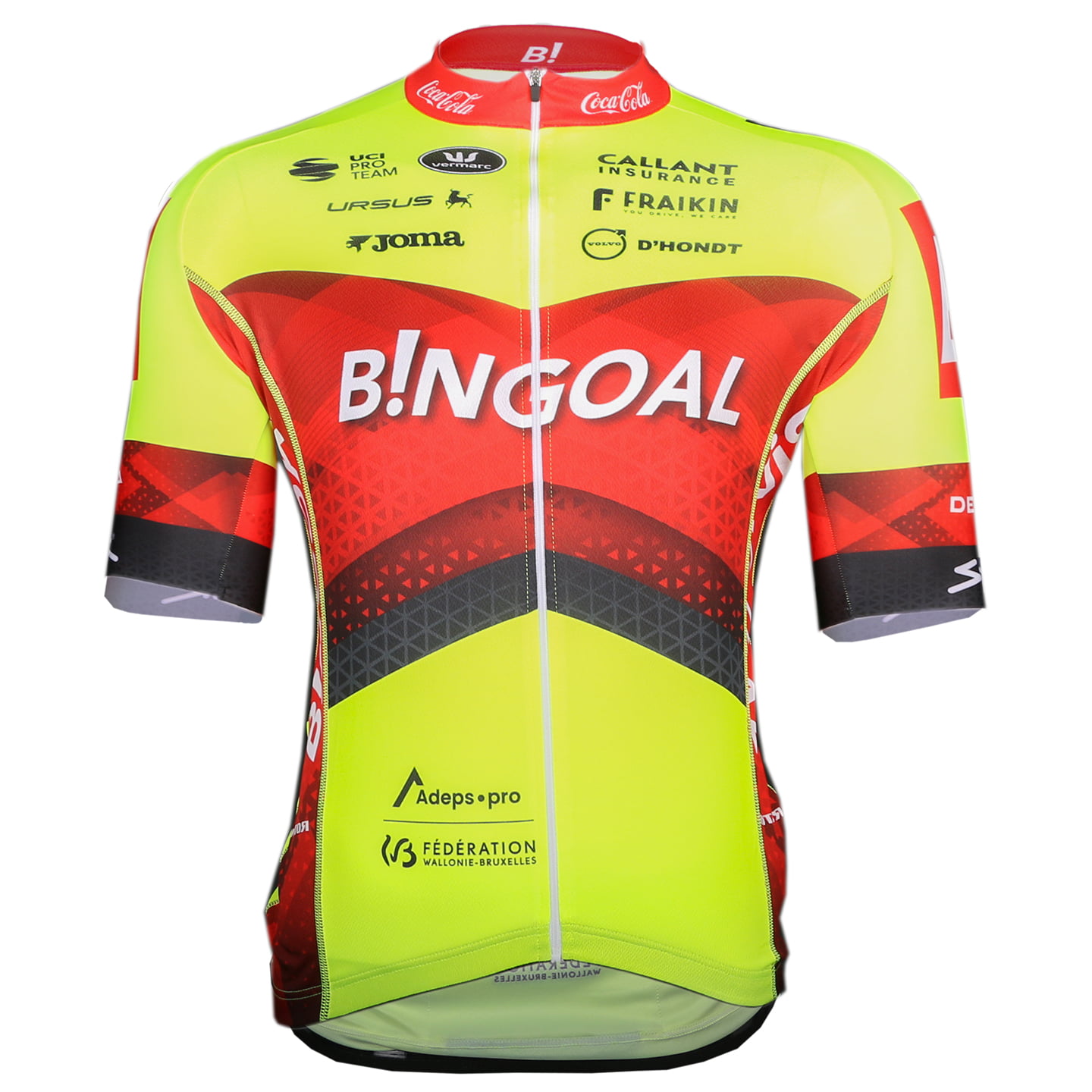 BINGOAL WALLONIE-BRUXELLES 2024 Short Sleeve Jersey, for men, size XL, Bike Jersey, Cycle gear