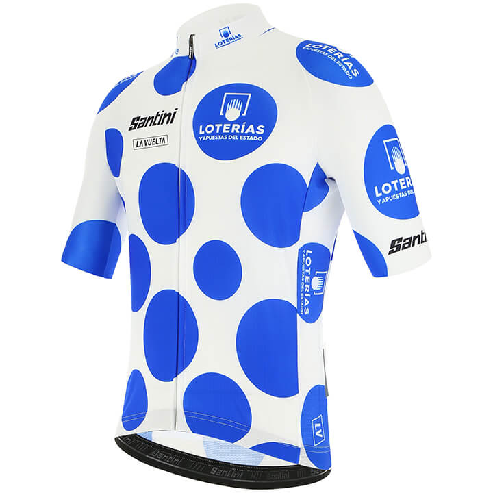 La Vuelta fietsshirt Bolletjestrui 2020 fietsshirt met korte mouwen, voor heren,