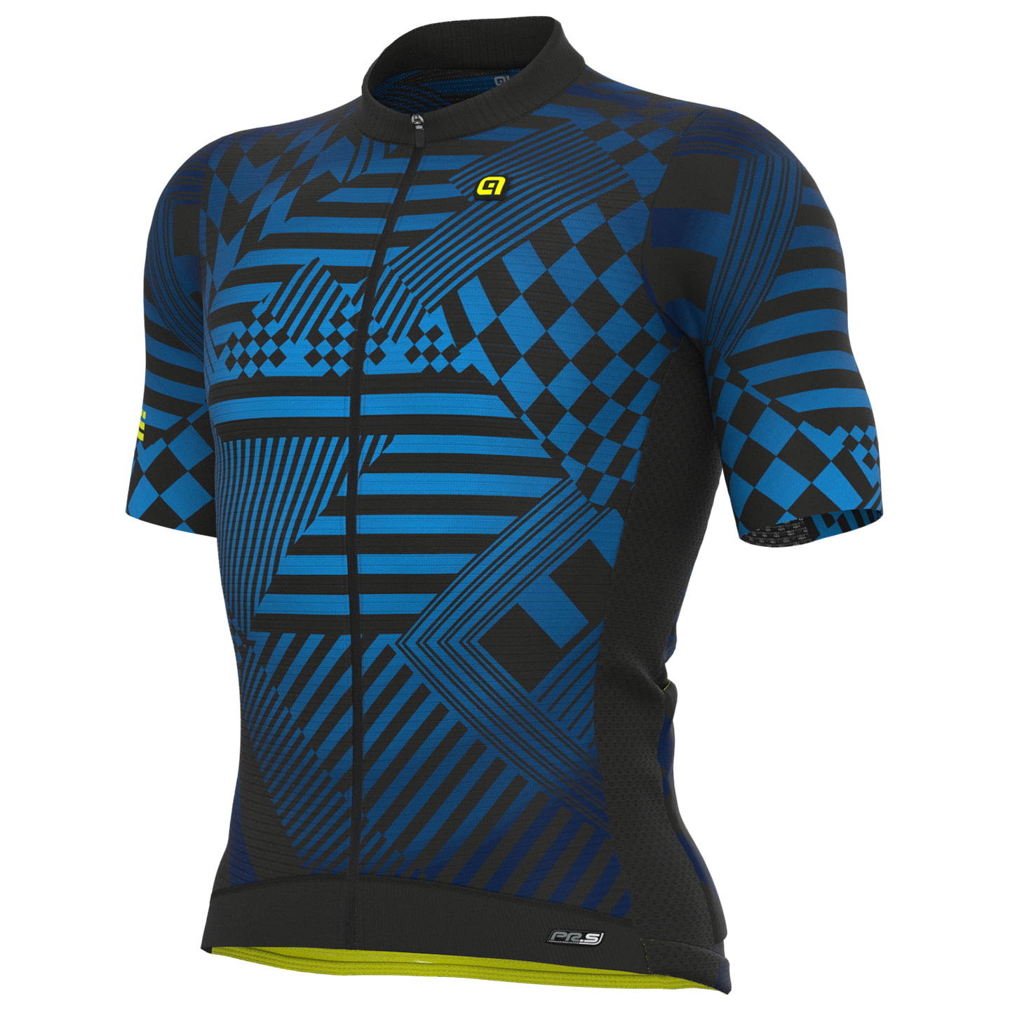 ALE Checkers Short Sleeve Jersey Short Sleeve Jersey, for men, size M, Cycling jersey, Cycling clothing