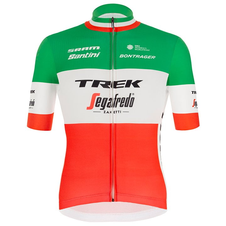 TREK SEGAFREDO Italian Champion 2021 Short Sleeve Jersey, for men, size 2XL, Cycle shirt, Bike gear