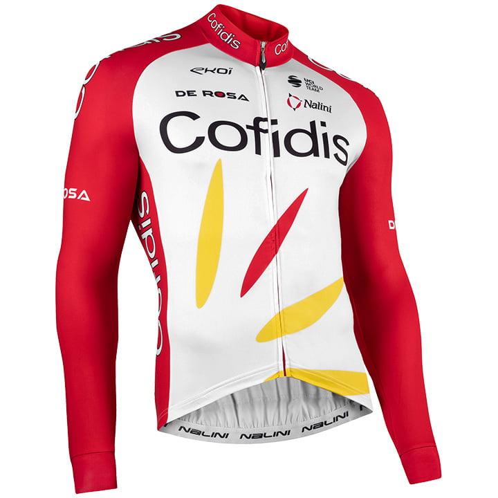 COFIDIS 2021 Long Sleeve Jersey, for men, size S, Cycling jersey, Cycling clothing