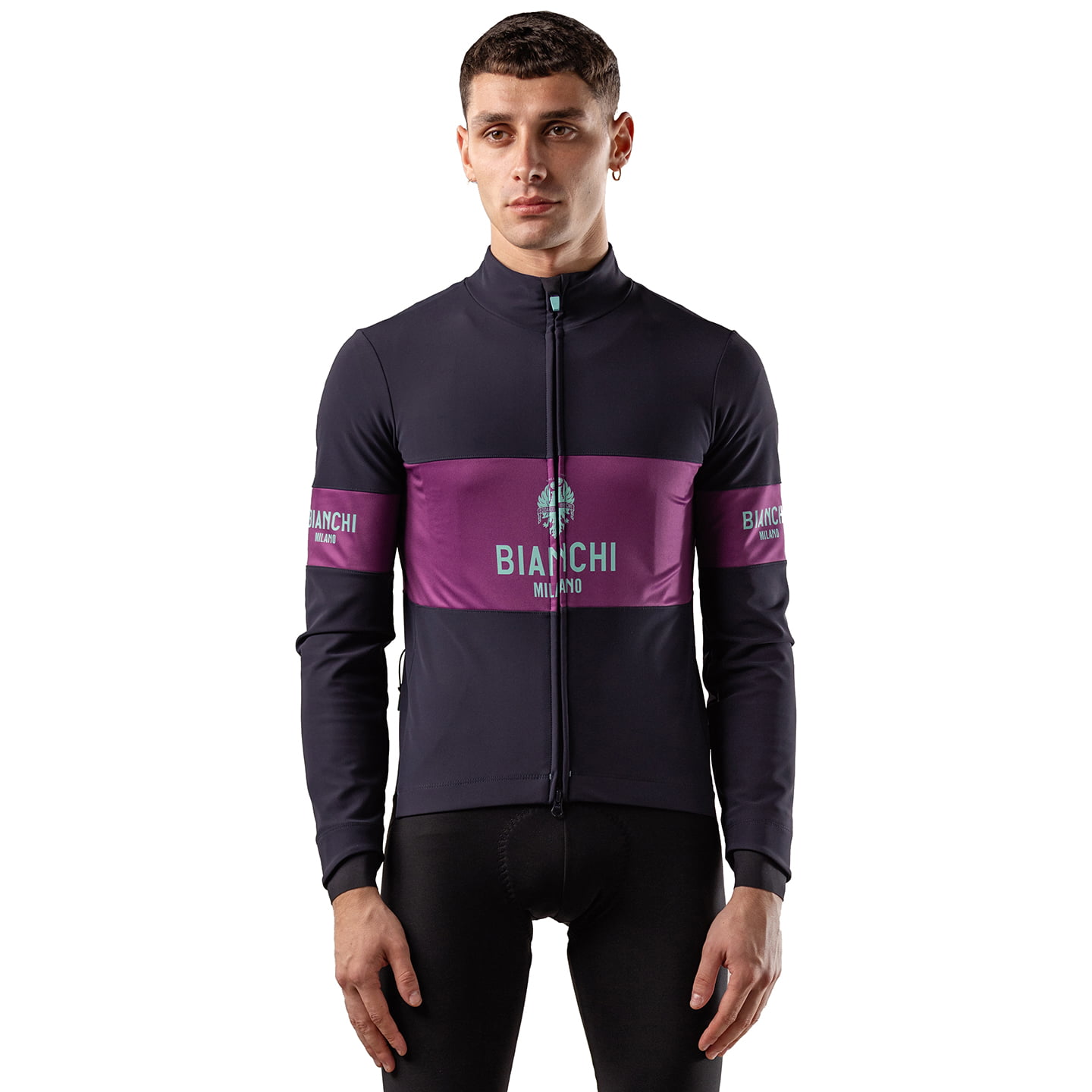 BIANCHI MILANO Remastered fietsshirt met lange mouwen, voor heren, Maat L,