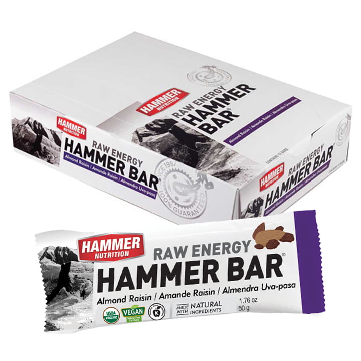 HAMMER NUTRITION EnergieVegan Almond-Raisin 12 repen/doos reep, Energierepen,