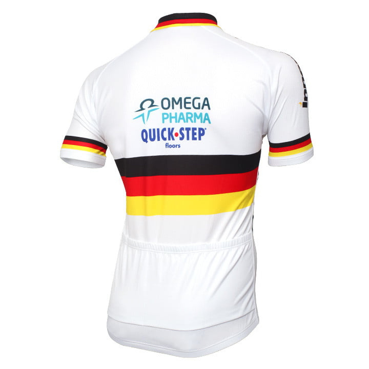OMEGA PHARMA - QUICK-STEP Short Sleeve Jersey German Time Trial Champion 13-14