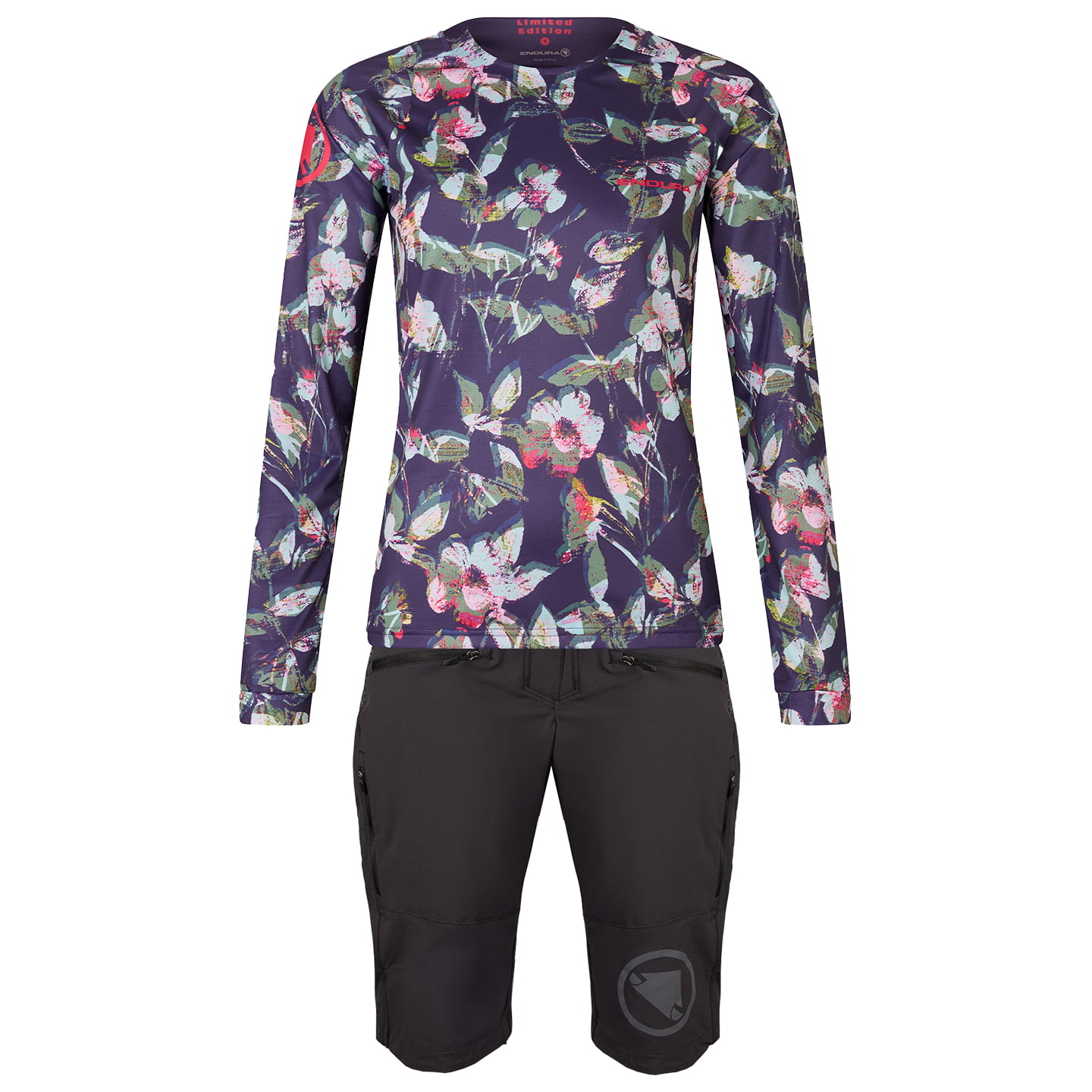 ENDURA Floral LTD Printed Dames set (fietsshirt + fietsbroek) dames set (2