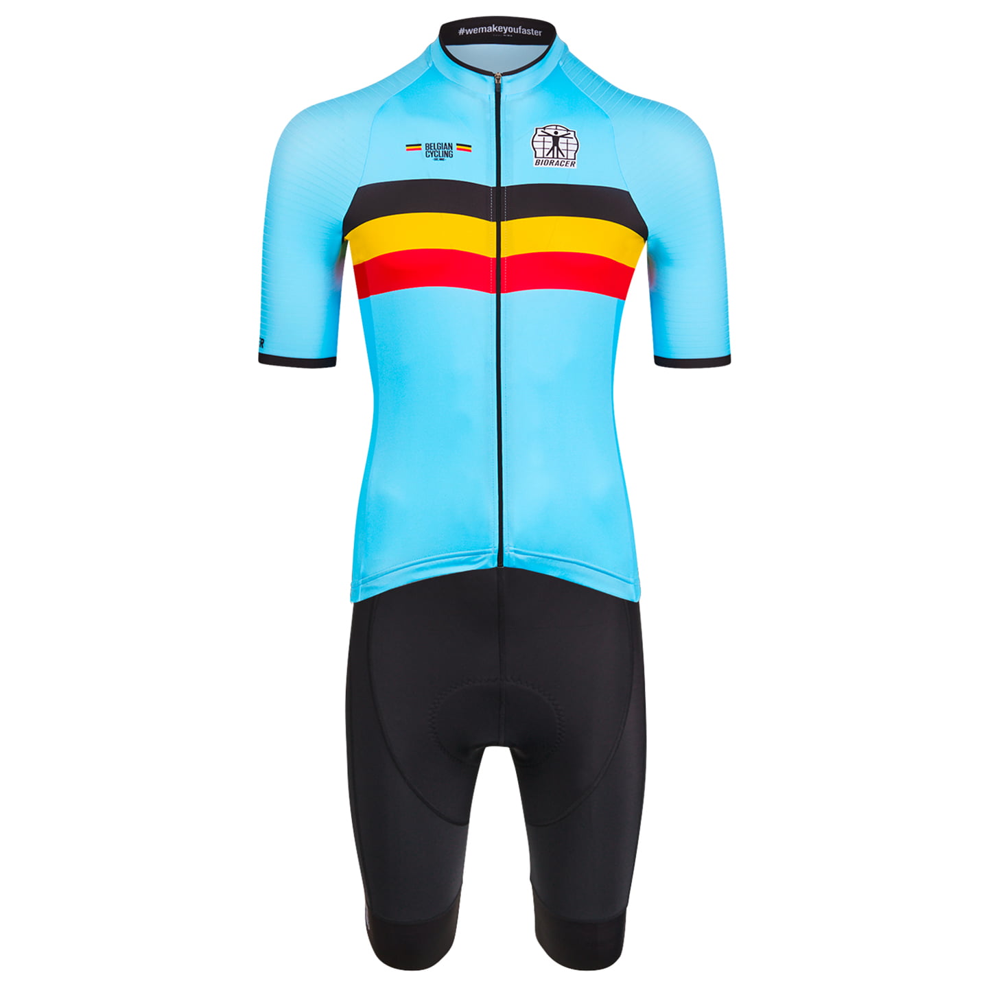 BELGIAN NATIONAL TEAM 2024 Set (cycling jersey + cycling shorts) Set (2 pieces), for men, Cycling clothing