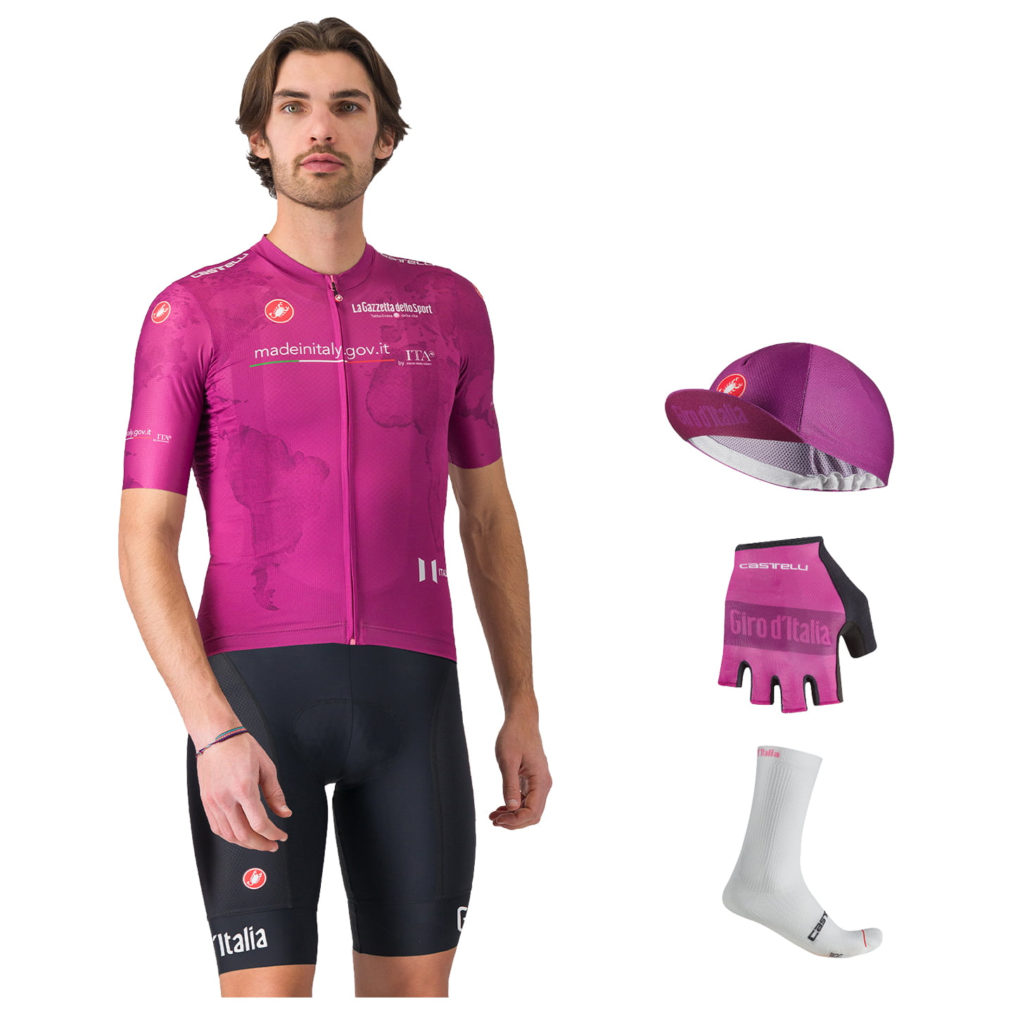 GIRO D'ITALIA Maglia Ciclamino 2025 Maxi-Set (5 stukken) maxiset (5 artikelen),