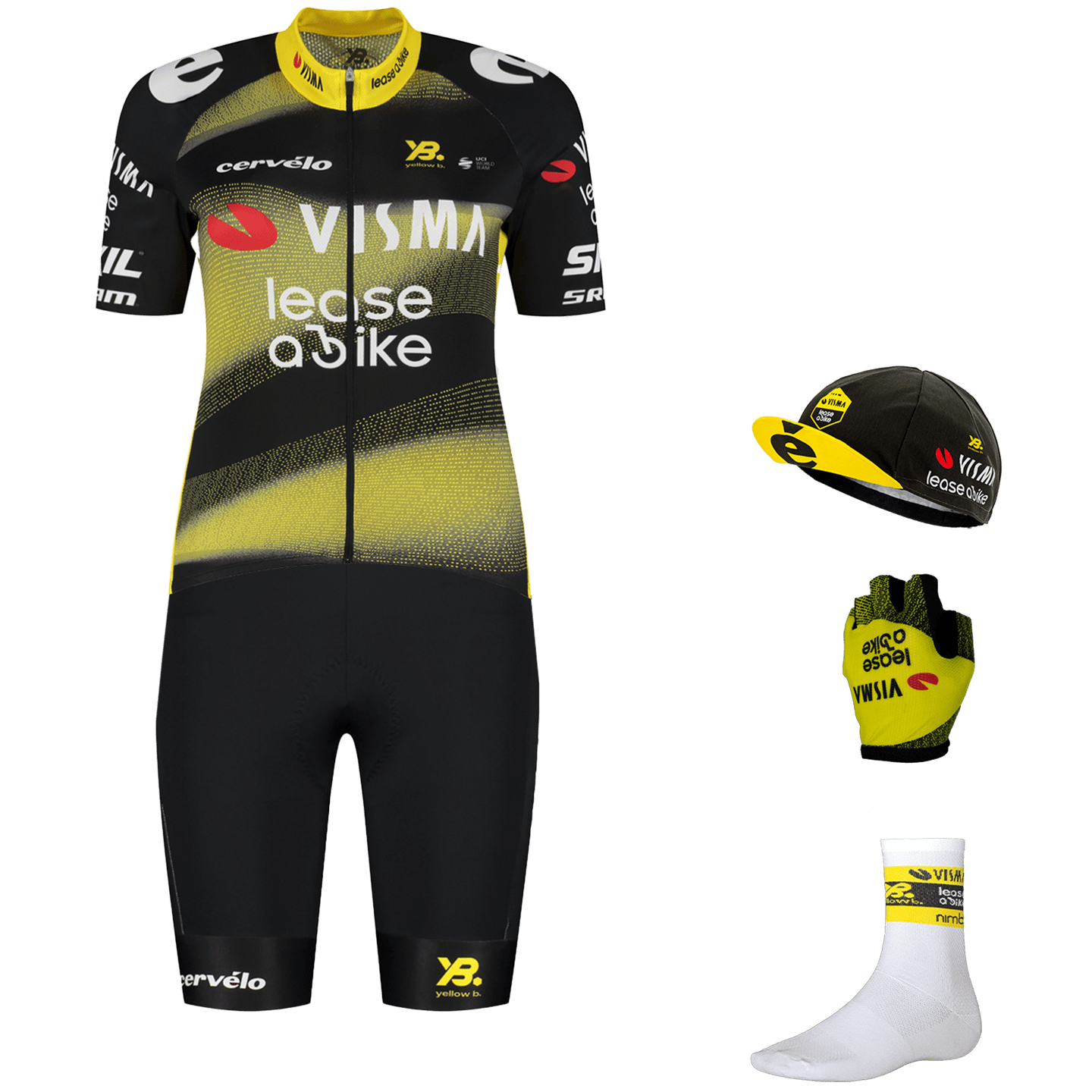TEAM VISMA LEASE A BIKE TDF-Edition Dames Maxi-Set (5 stukken) maxiset (5