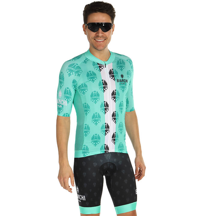 BIANCHI MILANO Roncaccio Set (fietsshirt + fietsbroek) set (2 artikelen), voor h